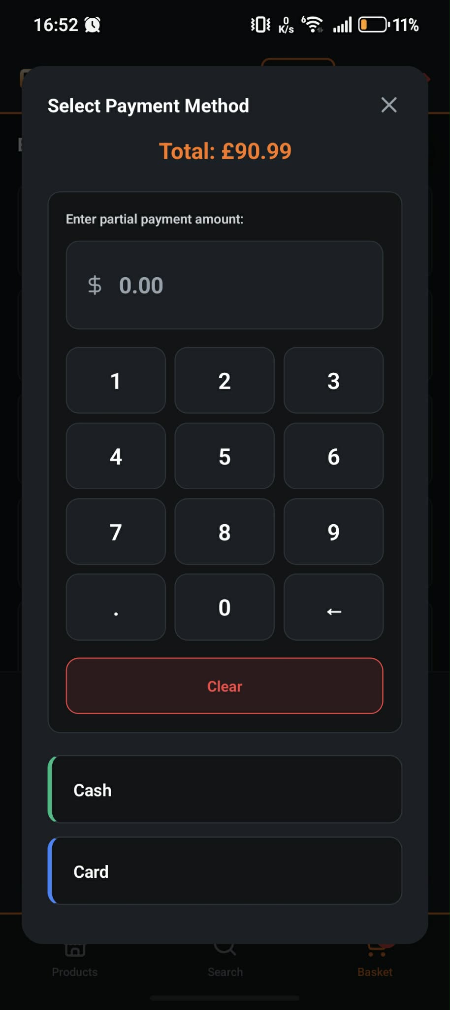 NODE Virtual payments screenshot placeholder